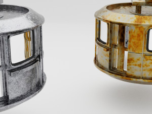 Cable Car Ski Lift Model 3D