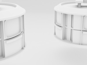 Cable Car Ski Lift Model 3D