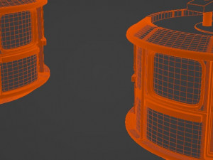 Cable Car Ski Lift Model 3D