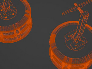 Cable Car Ski Lift Model 3D