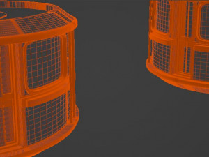 Cable Car Ski Lift Model 3D