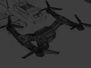 Kitbash Drones 3D Model