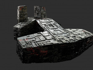 Sci-fi s kitbash pack low poly Modelo 3D