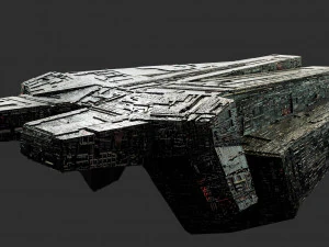 Pacchetto kitbash di fantascienza low poly Modello 3D