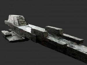 Pacchetto kitbash di fantascienza low poly Modello 3D