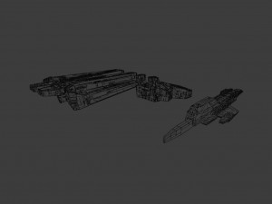 Sci-fi s kitbash pack low poly Modelo 3D