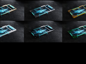 Sci-fi tablet Low-poly Modelo 3D