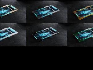 Научно-фантастический планшет 3D Модель