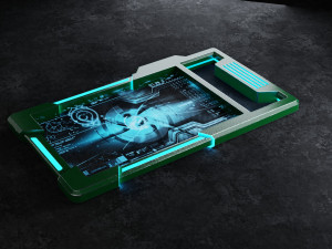 Sci-fi tablet Low-poly Model 3D