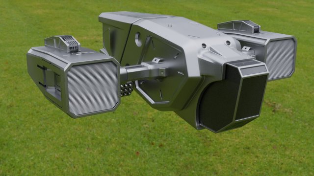 Sci-fi drone Free Modelo 3D .c4d .max .obj .3ds .fbx .stl .blend 