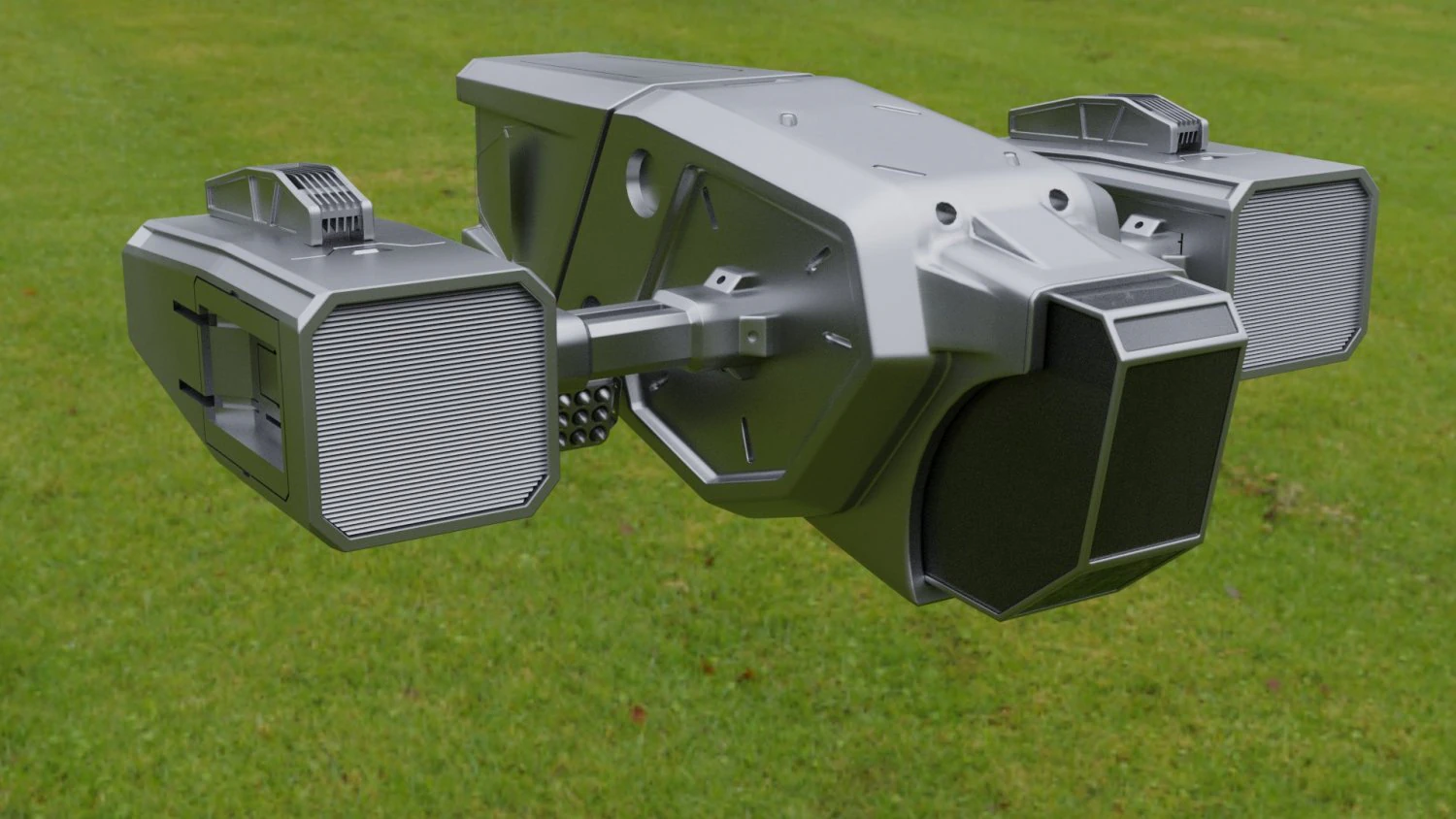 Sci-fi drone Free 3D Model .c4d .max .obj .3ds .fbx .stl .blend 