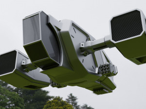 Sci-fi drone Free Modelo 3D
