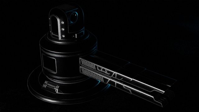 Sci-fi cannon Modelo 3D .c4d .max .obj .3ds .fbx .stl .blend 