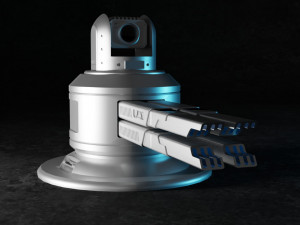 Sci-fi cannon Modelo 3D