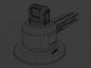 Sci-fi cannon 3D Model