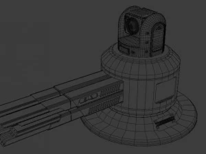 Sci-fi cannon 3D Model