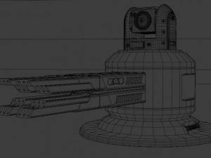 Sci-fi cannon 3D Model