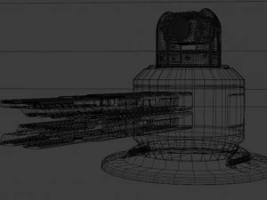 Sci-fi cannon 3D Model