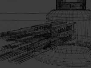 Sci-fi cannon Modelo 3D