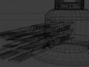 Sci-fi cannon 3D Model