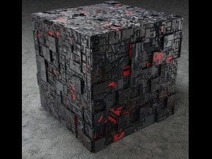 Sci-fi cube 3D Model