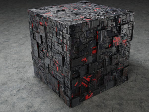 Sci-fi cube Modelo 3D