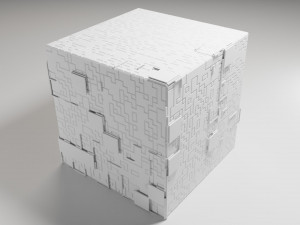 Sci-fi cube Modelo 3D