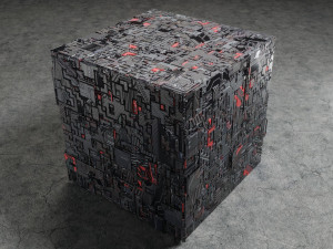Sci-fi cube Modelo 3D