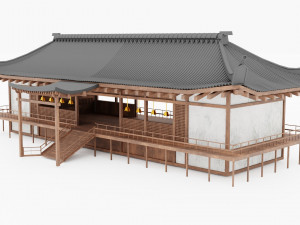JAPAN TRADITIONAL BUILDING Low-poly 3D Model