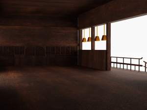 JAPAN TRADITIONAL BUILDING Low-poly 3D Model