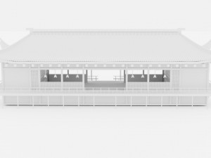 JAPAN TRADITIONAL BUILDING Low-poly 3D Model