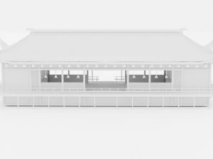 JAPAN TRADITIONAL BUILDING Low-poly 3D Model