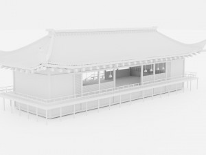 JAPAN TRADITIONAL BUILDING Low-poly 3D Model