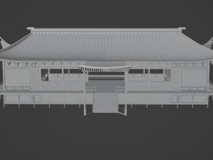 JAPAN TRADITIONAL BUILDING Low-poly 3D Model