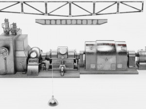 Industrial set Low-poly Modelo 3D