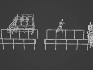 Industrial set Low-poly 3D Model