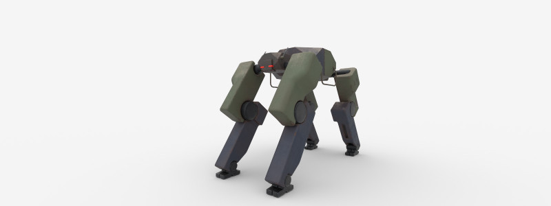 Robot Dog 3Dモデル .c4d .max .obj .3ds .fbx .stl .blend 