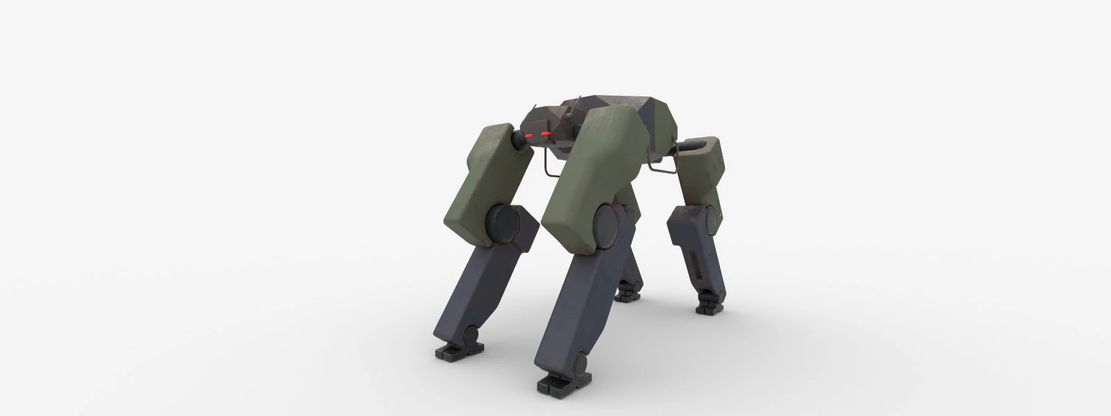 Robot Dog 3D Model .c4d .max .obj .3ds .fbx .stl .blend 