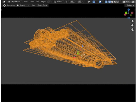 Lightweight space transporter 3D Model