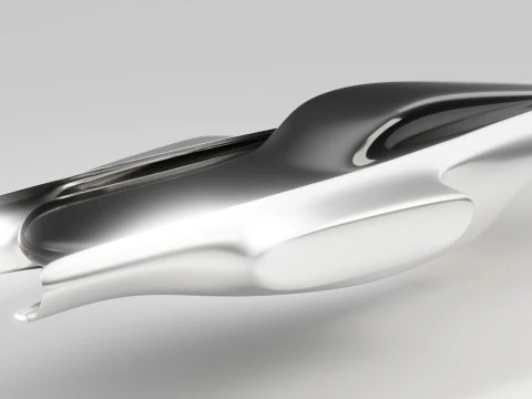 Space Racer Spaceship 3D Model
