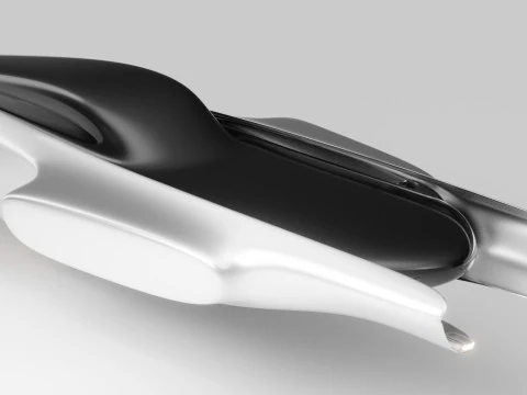 Space Racer Spaceship 3D Model