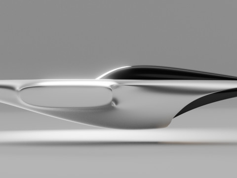 Space Racer Spaceship Modèle 3D