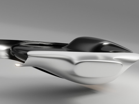 Space Racer Spaceship Modèle 3D