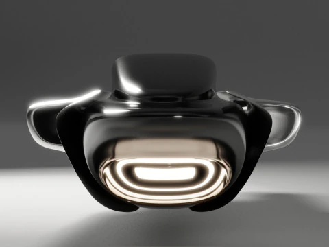 Space Racer Spaceship 3D Model