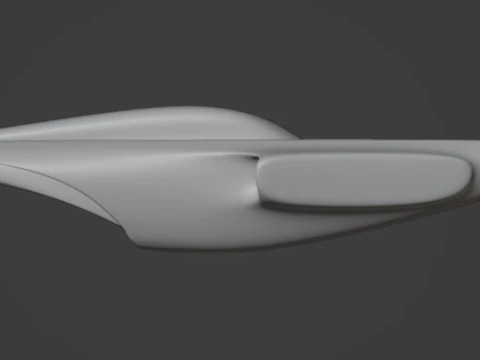 Space Racer Spaceship 3D Model