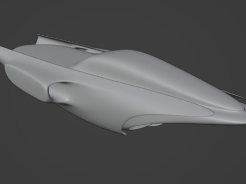 Space Racer Spaceship Modèle 3D