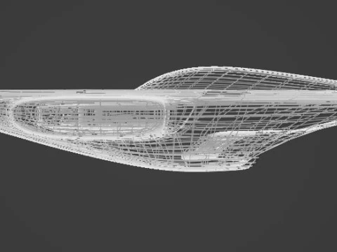 Space Racer Spaceship 3D Model
