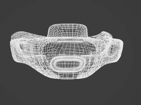 Space Racer Spaceship 3D Model