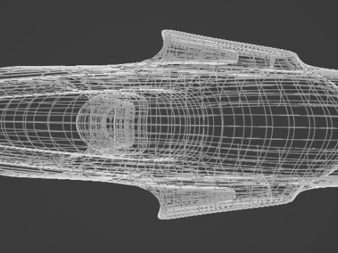 Space Racer Spaceship Modèle 3D