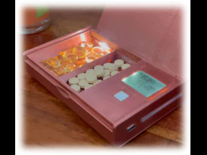 electronic pills organizer 3D Print Model
